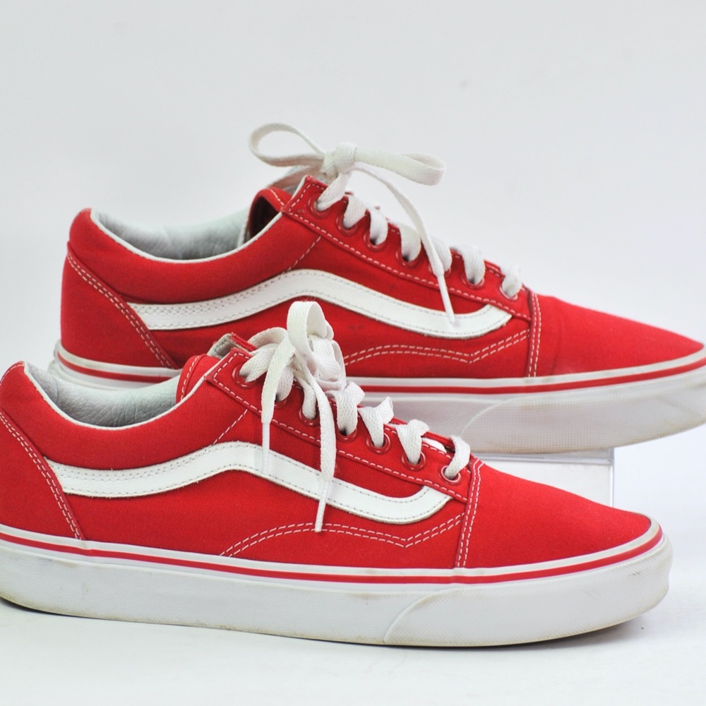 Size 8.5 Vans Red Sheakers